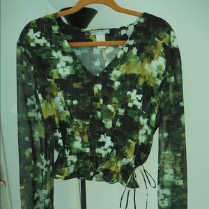 Alberto Makali waist-cinch blouse- green